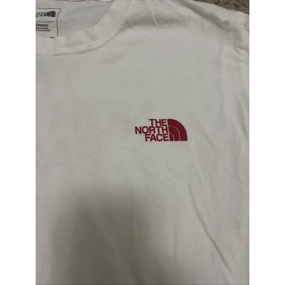 The North Face Fine Alpine Equipment Graphic T-shirt Men Red Long Sleeve Small
